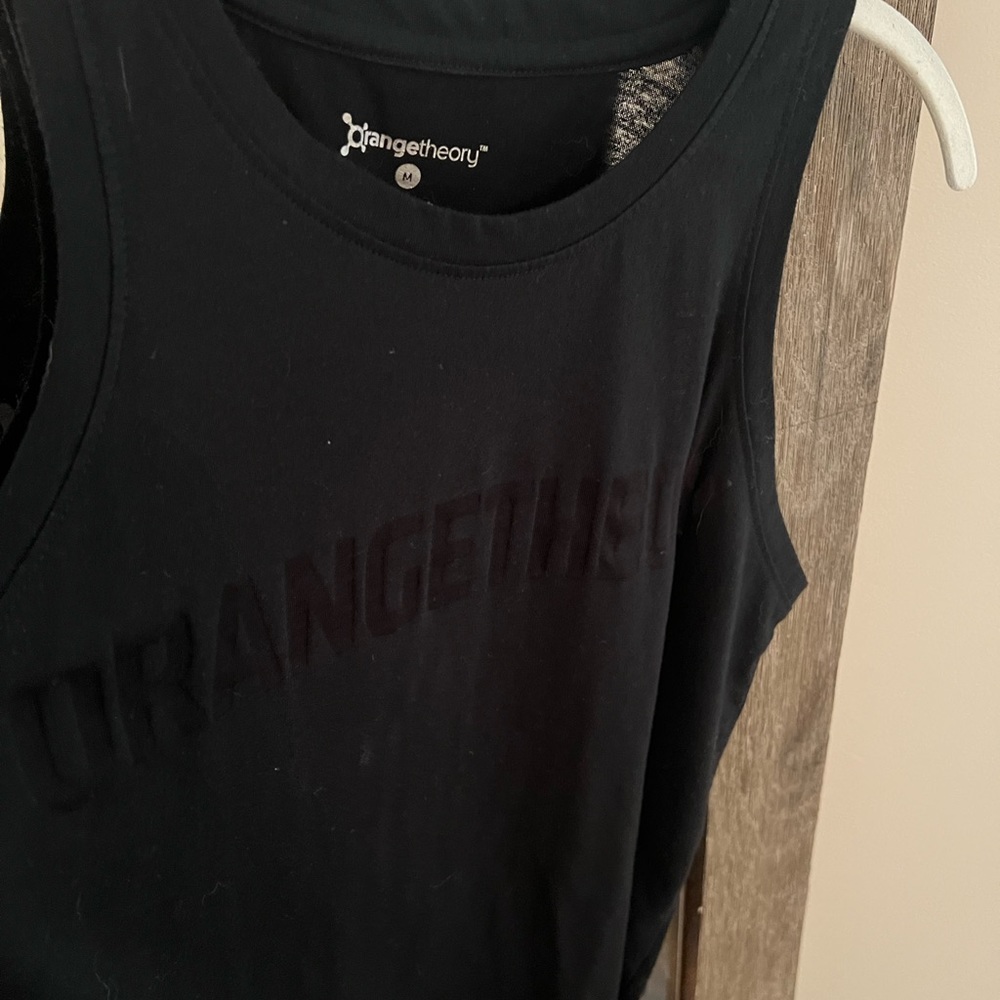 Orange theory blank tank top